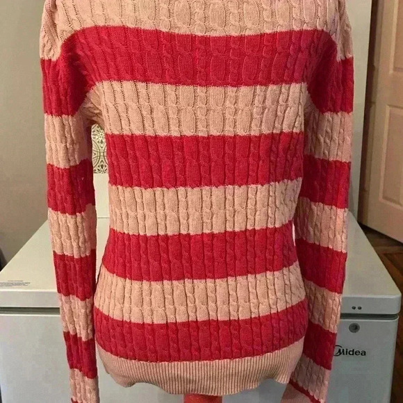 Jack Wills Pink Striped sweater. Size 6. 100% Cotton. Women’s. Looks new. - Picture 4 of 6